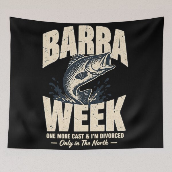 Item preview, Barra Week Barramundi Fishing Funny Aussie Angler Simple Design designed and sold by Yellowriversss.