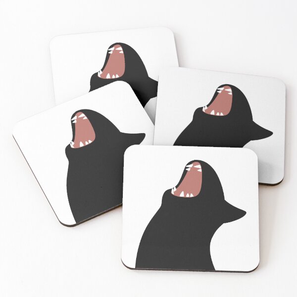 Item preview, Screaming Black Cat Funny Illustration designed and sold by magdalenanegra.
