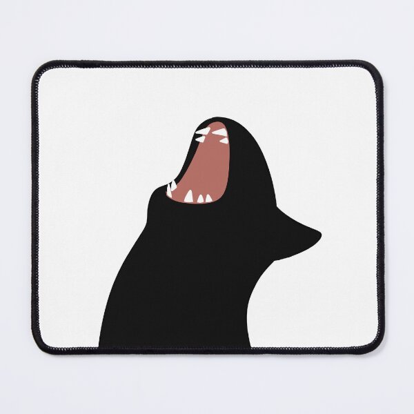 Item preview, Screaming Black Cat Funny Illustration designed and sold by magdalenanegra.