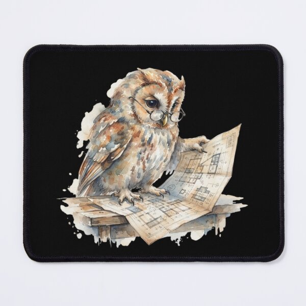 Item preview, Wise Owl Architect Blueprint designed and sold by bvdesignart.