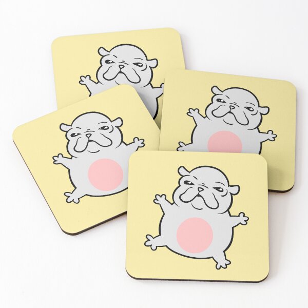 Item preview, Cute Chubby Dog illustration with a Pink Belly drawing designed and sold by magdalenanegra.