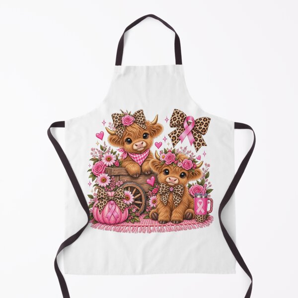 Item preview, Breast Cancer Awareness Highland Cows designed and sold by Lbeck1869.