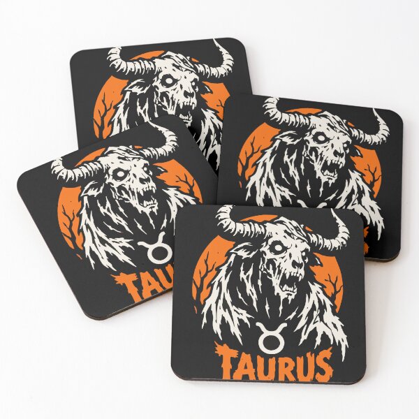 Item preview, Taurus Zodiac Sign Horror Halloween Vibes designed and sold by mazyoy.