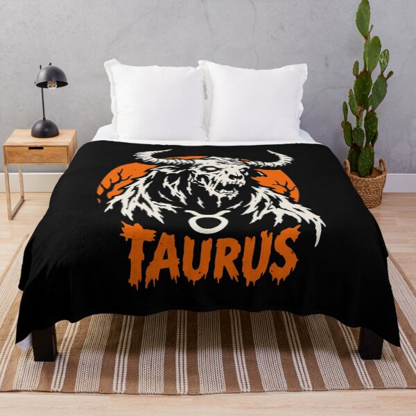 Item preview, Taurus Zodiac Sign Horror Halloween Vibes designed and sold by mazyoy.