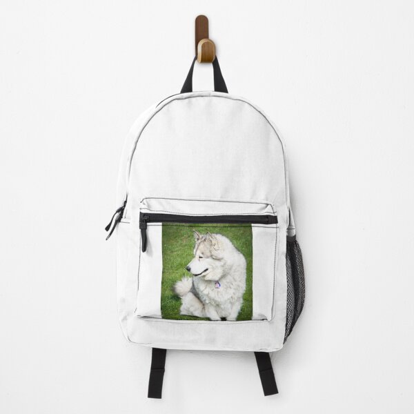 Item preview, Side-Profile Portrait of a Fluffy Alaskan Malamute Dog designed and sold by VanGaldo.