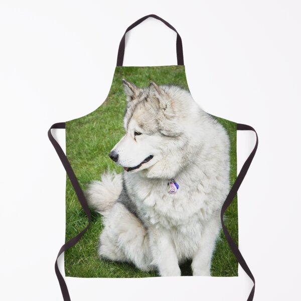 Item preview, Side-Profile Portrait of a Fluffy Alaskan Malamute Dog designed and sold by VanGaldo.