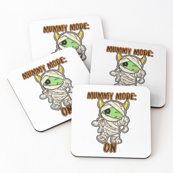 Item preview, Mummy mode: on cute halloween tshirt designed and sold by LiamFitzpatrick.