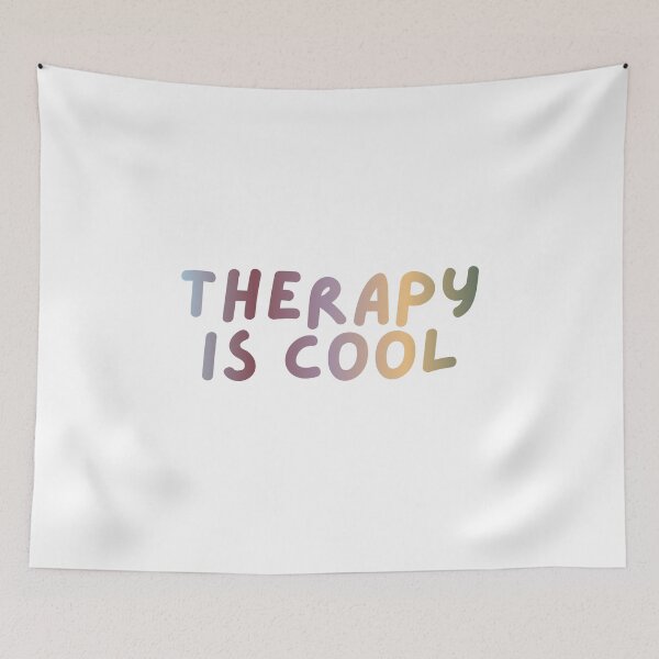 Item preview, Therapy Is Cool | Mental Health designed and sold by The Turquoise Brush.