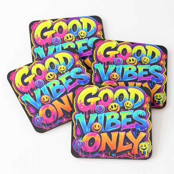 Item preview, Good Vibes Only – Neon Acid Rave Graffiti 3 designed and sold by RH Design Lab.