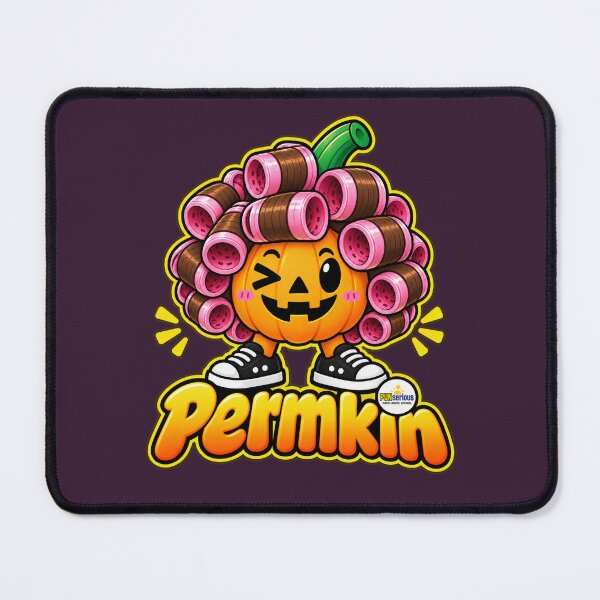 Item preview, Permkin Pumpkin Hair Roller Halloween Pun designed and sold by PUNserious.
