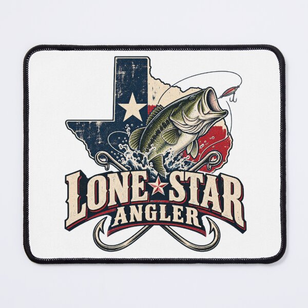 Item preview, Lone Star Angler – Texas Fishing designed and sold by erkancept.