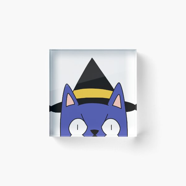Item preview, witch cat peeking designed and sold by motherbrainart.