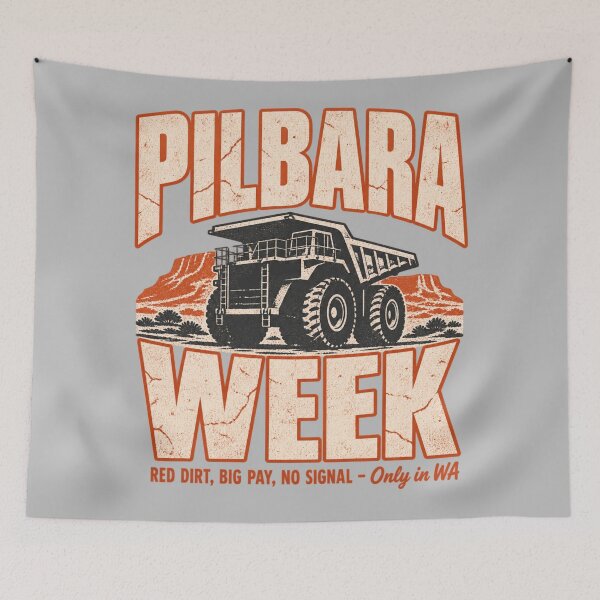 Item preview, Pilbara Western Australia Haul Truck Red Dirt Aussie Trip designed and sold by Yellowriversss.