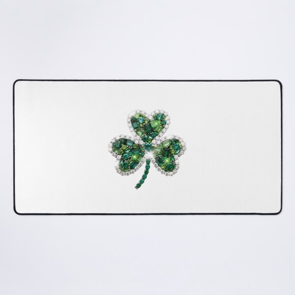 Item preview, Sparkling Rhinestone Cluster Shamrock Design for St. Patrick's Day and Irish Celebrations designed and sold by smarthand.