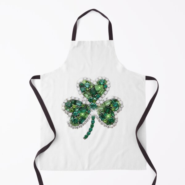 Item preview, Sparkling Rhinestone Cluster Shamrock Design for St. Patrick's Day and Irish Celebrations designed and sold by smarthand.