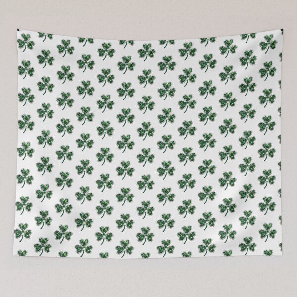 Item preview, Sparkling Rhinestone Cluster Shamrock Design for St. Patrick's Day and Irish Celebrations designed and sold by smarthand.