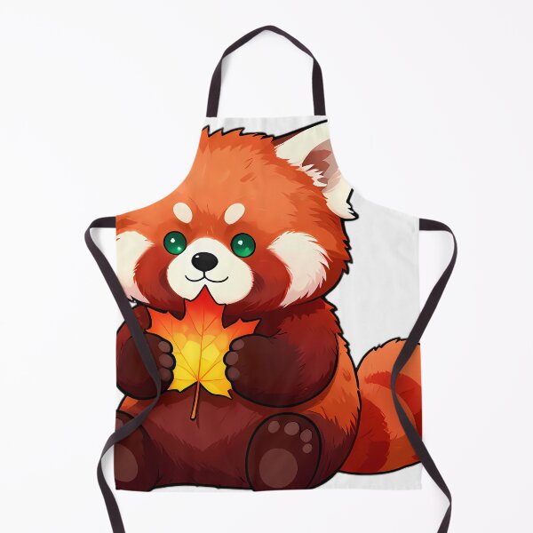 Item preview, Cute Red Panda Hugging Vibrant Copper Maple Leaf designed and sold by pumsquare.