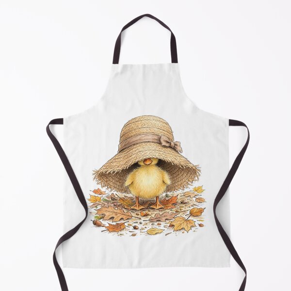 Item preview, Cute Duckling Hiding Under Straw Hat designed and sold by Emamohamed.