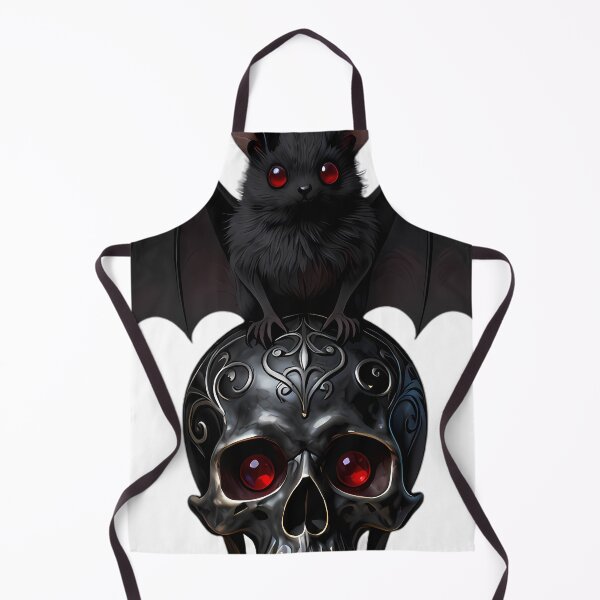 Item preview, Gothic Long Eared Bat Carved Obsidian Skull designed and sold by IllumeInk.