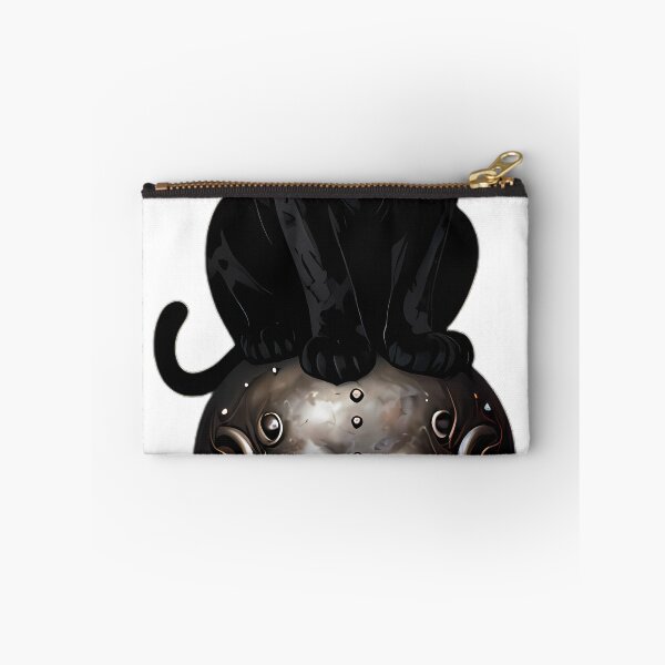 Item preview, Gothic Black Panther Carved Iron Memento Mori Skull designed and sold by IllumeInk.