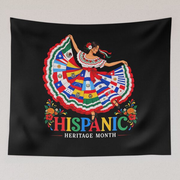 Item preview, Celebrate Hispanic Heritage Month Boho Floral Latino designed and sold by Alzasshop.