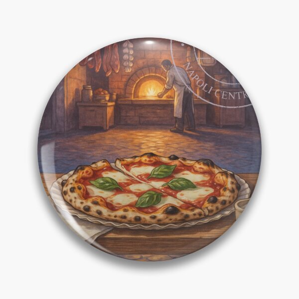 Item preview, Naples Margherita Slice Street Counter — Premium Italian Pizza Art designed and sold by stickercuffs.