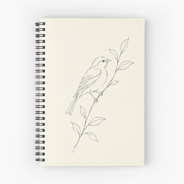 Item preview, Songbird on Branch | Minimalist Continuous Line Art Print designed and sold by Zaramodo.