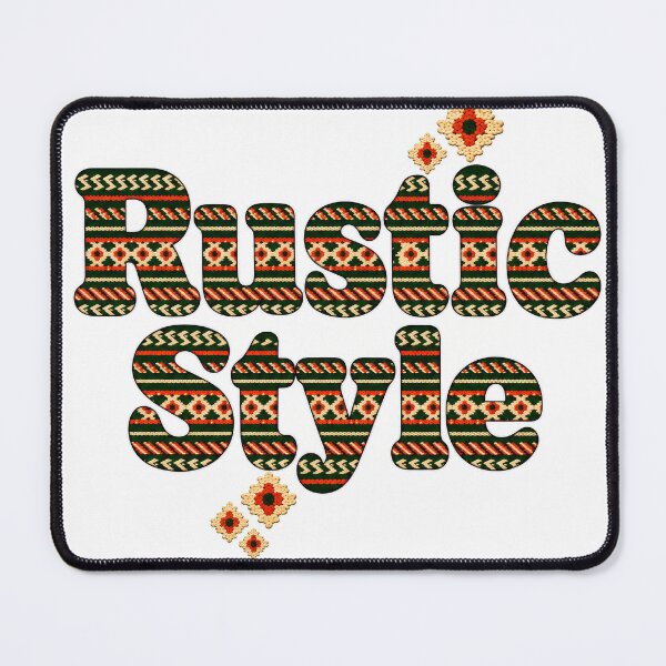 Item preview, Rustic Style Folk Pattern Typography designed and sold by DansCreations42.