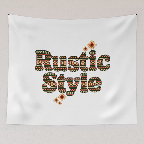 Item preview, Rustic Style Folk Pattern Typography designed and sold by DansCreations42.