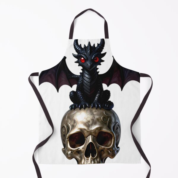 Item preview, Gothic Dragon Hatchling Carved Pewter Skull designed and sold by IllumeInk.