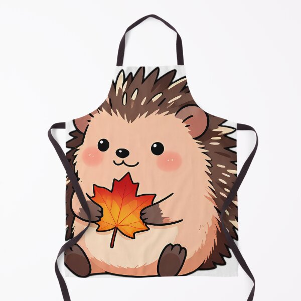Item preview, Cute Hedgehog Hugging Scarlet Maple Leaf designed and sold by pumsquare.