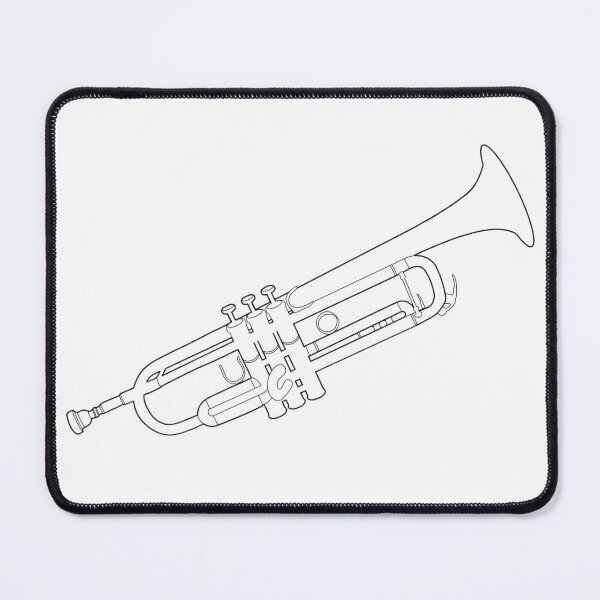 Item preview, Trumpet Outline designed and sold by thatmusiclife.