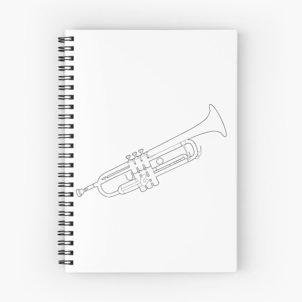 Item preview, Trumpet Outline designed and sold by thatmusiclife.