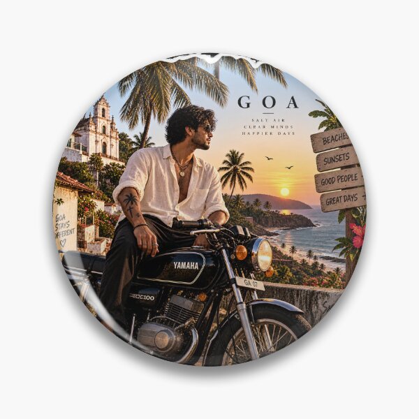 Item preview, Goa — Salt Air, Clear Minds, Happier Days ?️? designed and sold by Goanheartprints.