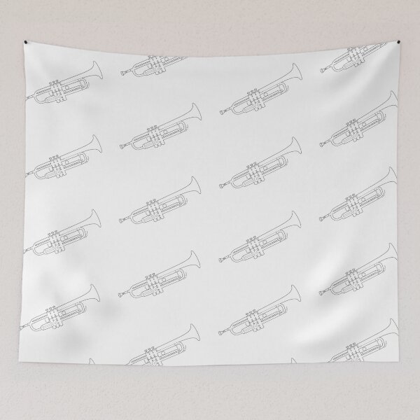 Item preview, Trumpet Outline designed and sold by thatmusiclife.