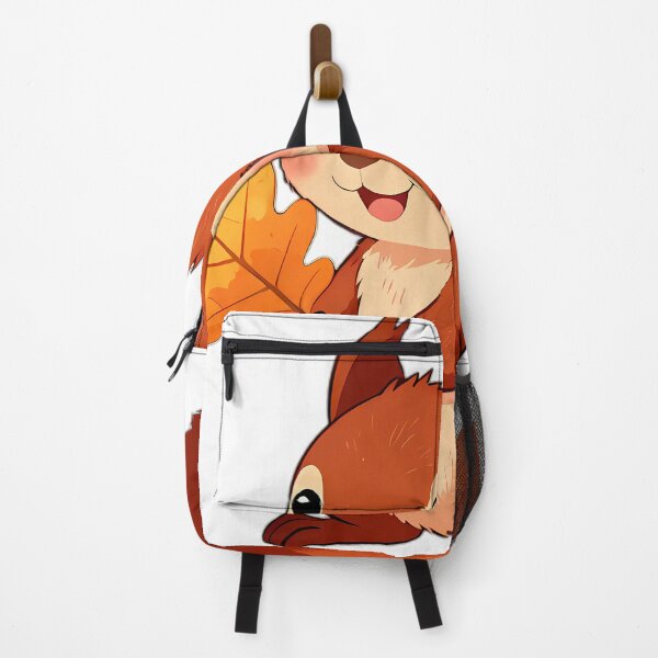 Item preview, Cute Red Squirrel Hugging Golden Amber Oak Leaf designed and sold by pumsquare.