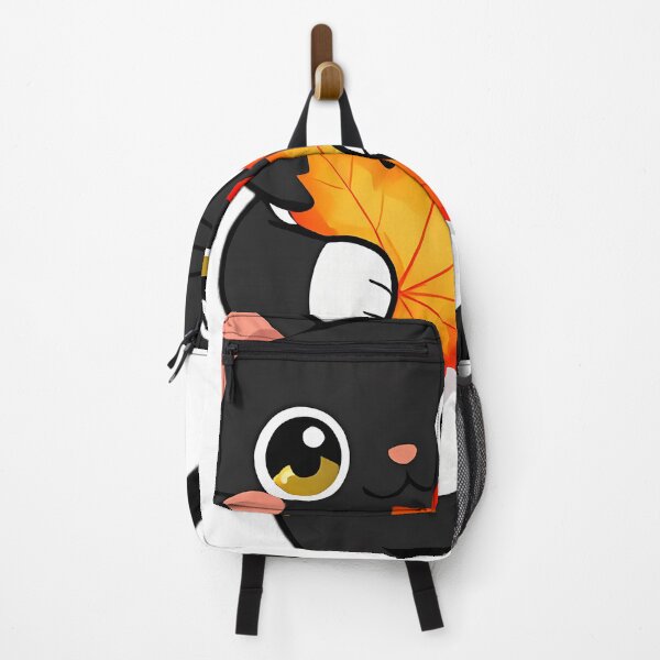 Item preview, Cute Tuxedo Cat Hugging Fiery Orange Maple Leaf designed and sold by pumsquare.