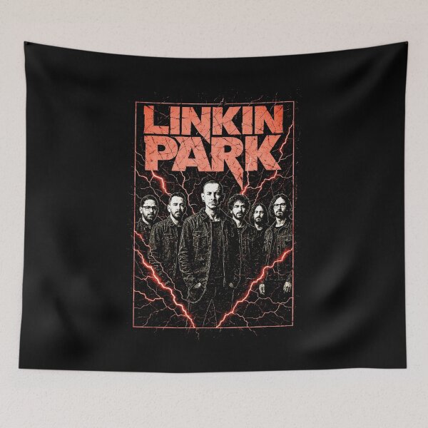 Item preview, Alternative Rock Band Vintage Art Linkin Park Lightning Storm designed and sold by kurgelhipo.