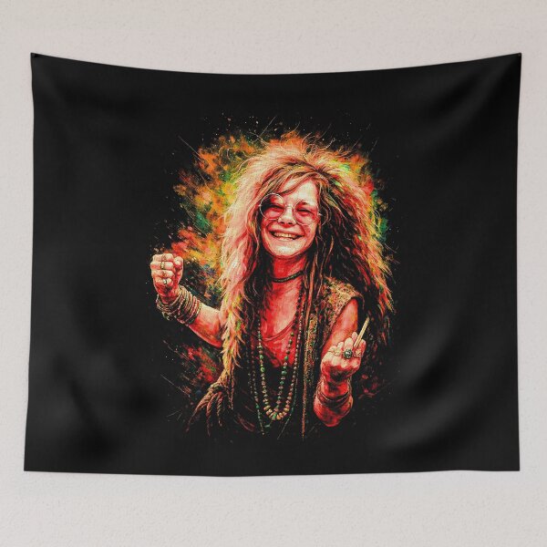 Item preview, 60s Rock Music Vintage Hippie Art Janis Joplin Psychedelic designed and sold by kurgelhipo.