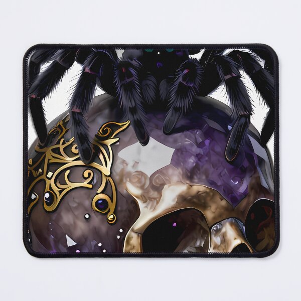 Item preview, Gothic Velvet Spider Carved Amethyst Skull designed and sold by IllumeInk.