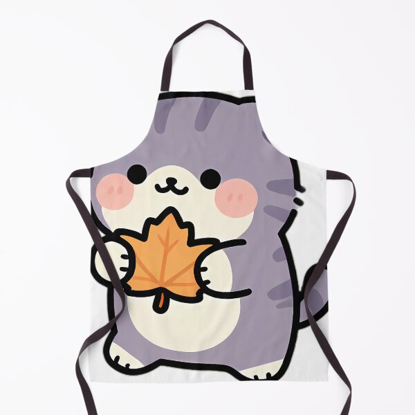 Item preview, Cute Scottish Fold Cat Hugging Honey Amber Maple Leaf designed and sold by pumsquare.