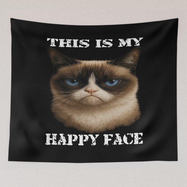 Item preview, Grumpy Cat - This Is My Happy Face  designed and sold by coucleart.