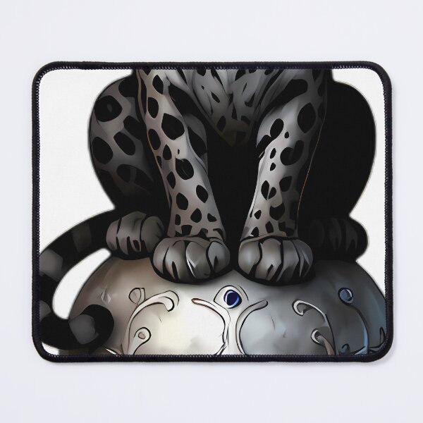 Item preview, Gothic Ghost Leopard Carved Silver Memento Mori Skull designed and sold by IllumeInk.
