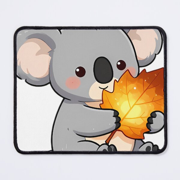 Item preview, Cute Baby Koala Hugging Golden Bronze Eucalyptus Leaf designed and sold by pumsquare.