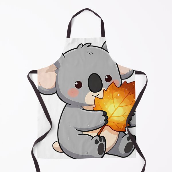 Item preview, Cute Baby Koala Hugging Golden Bronze Eucalyptus Leaf designed and sold by pumsquare.