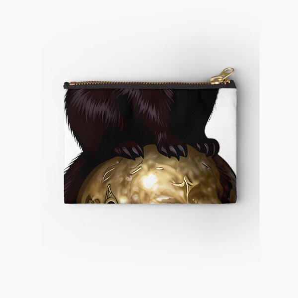 Item preview, Gothic Sable Stoat Carved Brass Memento Mori Skull designed and sold by IllumeInk.