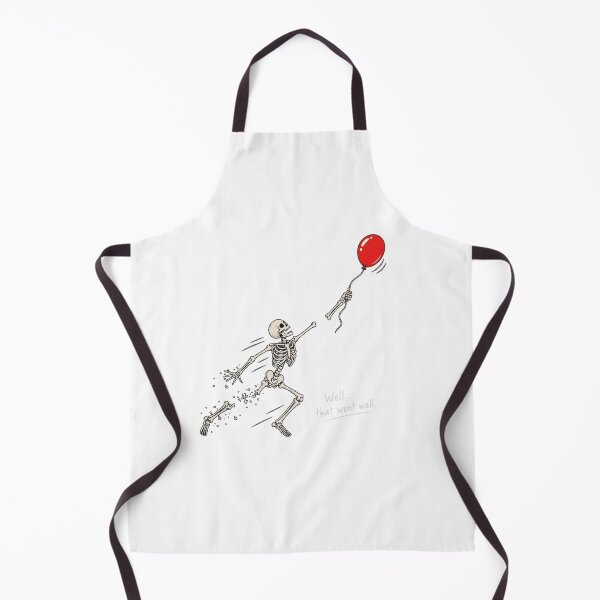 Item preview, Well That Went Well Skeleton | Funny Dark Humor Halloween Red Balloon designed and sold by inkfluenceart.