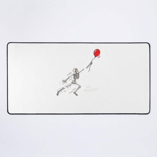 Item preview, Well That Went Well Skeleton | Funny Dark Humor Halloween Red Balloon designed and sold by inkfluenceart.