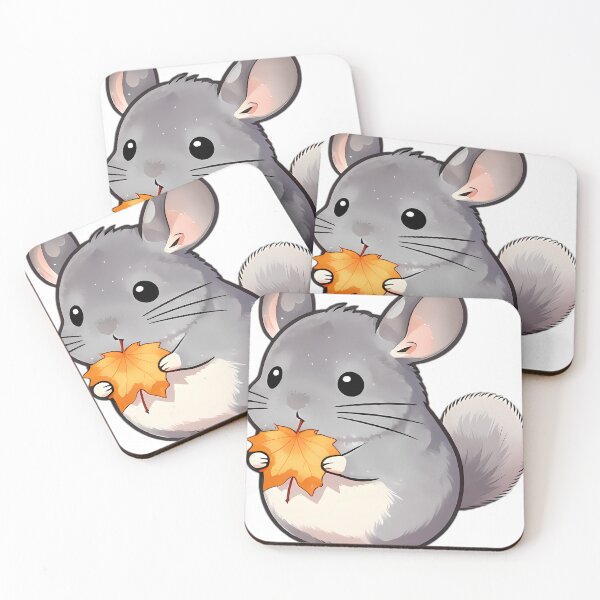 Item preview, Cute Chinchilla Hugging Golden Apricot Maple Leaf designed and sold by pumsquare.