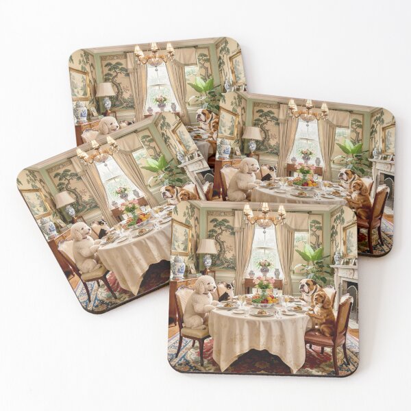 Item preview, The Aristocratic Dog Dinner Party designed and sold by Vicky Brago-Mitchell®.